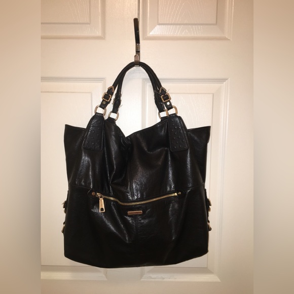 REBECCA MINKOFF: Soft Leather Satchel - Picture 1 of 13